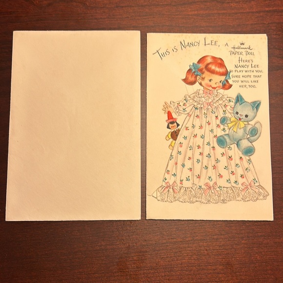 Vintage Hallmark Paper Doll “Nancy Lee” Card & Envelope - Picture 10 of 13